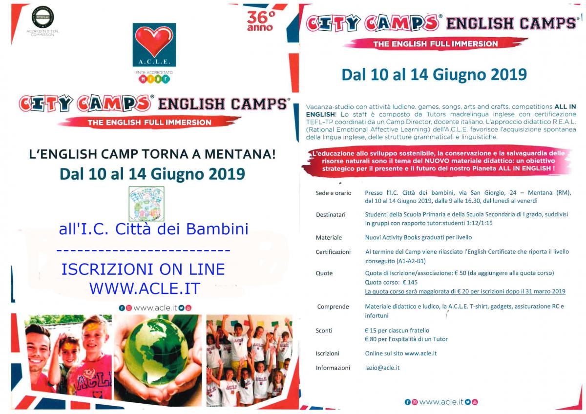 CITY CAMPS - ENGLISH CAMPS